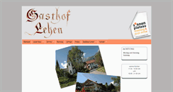 Desktop Screenshot of gasthof-lehen.at